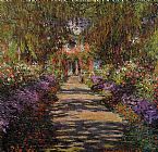 Pathway in Monet's Garden at Giverny by Claude Monet